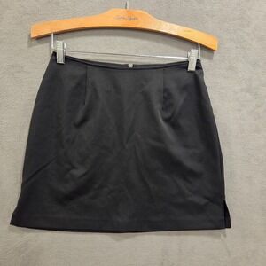 Vintage Mini Pencil Skirt Women Juniors‎ Size 5 Side Slits Goth Casual Office
